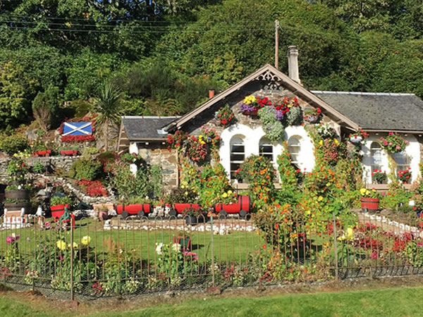 This is absolutely not my house. I saw this house and gorgeous garden near Loch Lomond and had to stop and photograph it. I only wish my garden looked like that. My garden is a project.